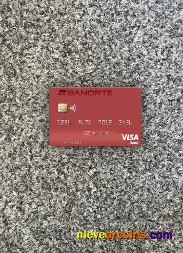 Mexico Banorte Bank visa debit card photolook